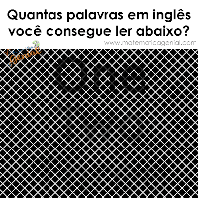 Teste de visão: Quantas palavras em inglês você consegue ler abaixo?