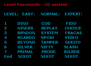 Flashback CD DOS passwords