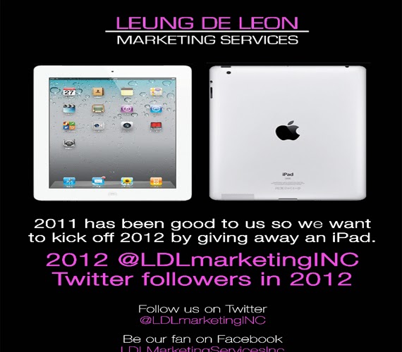 iPAD Giveaway from Leung De Leon Marketing Services