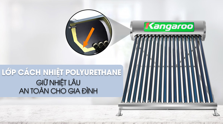 Máy nước nóng năng lượng mặt trời Kangaroo 180 lít GD1818