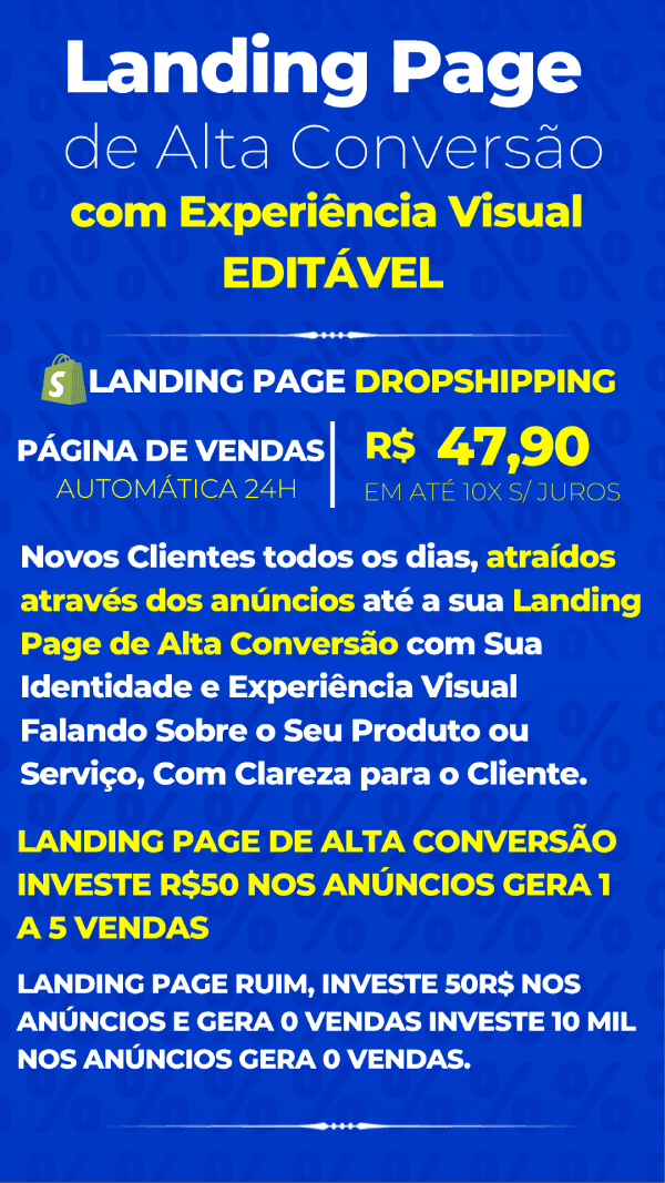 LANDING PAGE DROPSHIPPING CANVA SHOPIFY WORDPRESS PRODUTO EDITAVEL LANDING PAGE LANDING PAGES DE ALTA CONVERSÃO COM EXPERIÊNCIA VISUAL