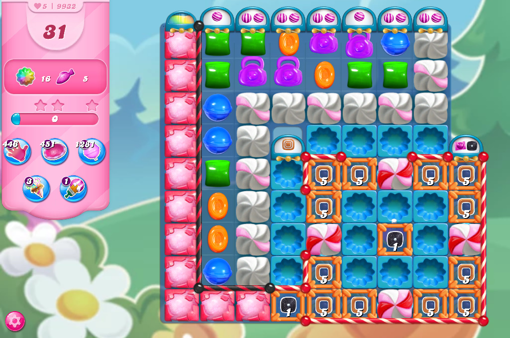 Candy Crush Saga level 9932