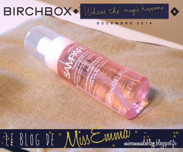 Birchbox - Decembre 2014 - Sampar