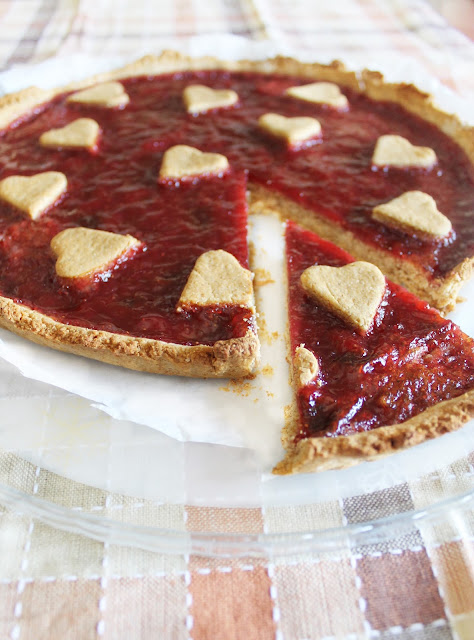 Crostata Vegana con Marmellata alle Fragole