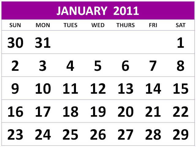 2011 calendar printable free. Printable Calendar 2011