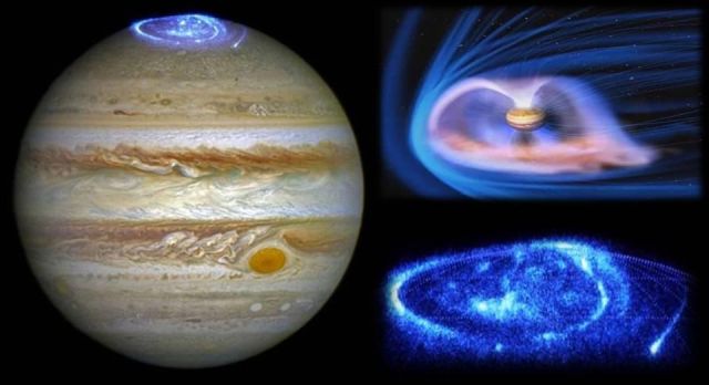 Hubble photographs stunning photos of Jupiter’s giant auroras