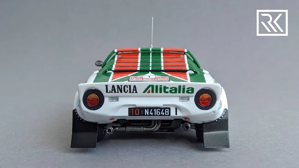 1:43 Spark Lancia Stratos HF, Rallye Monte-Carlo 1977, Winners: S. Munari / S. Maiga