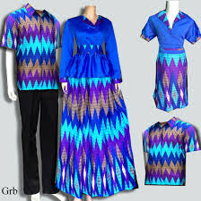 Baju Batik Keluarga Muslim plus anak