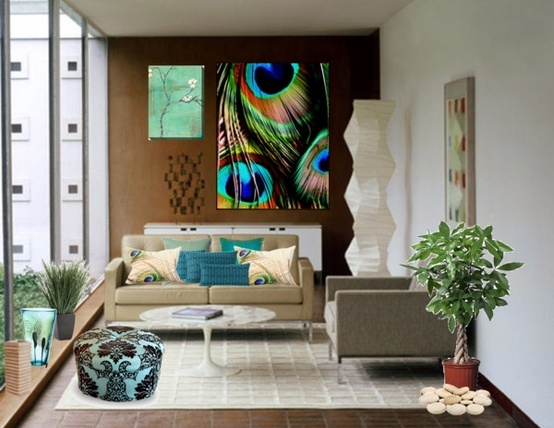 Eye For Design: Decorate Your Home With The Color Peacock Blue