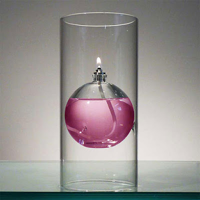 The Modern Transcend Clear Glass Oil Lamp is a Unique Gift for Her