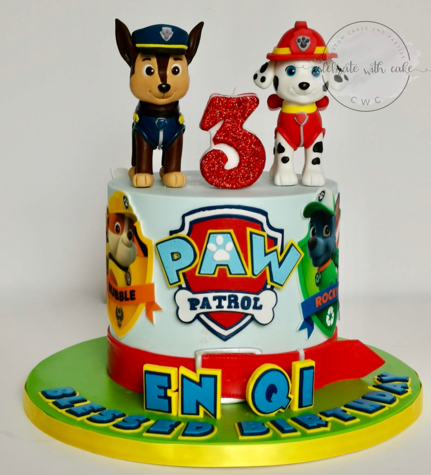 Celebrate with Cake  Paw  Patrol  Single tier Cake 