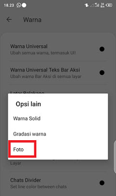  Cara  Mengganti  Tema WA  GB Dengan  Foto  Sendiri  WAFBIG