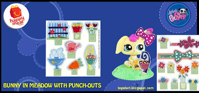 McDonalds Littlest Pet Shop happy meal toys  - US release - Bunny in Meadow