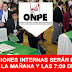 R.J. Nº 310-ONPE - Elecciones Internas Serán Entre las 7:00 am. 7:00 pm.
