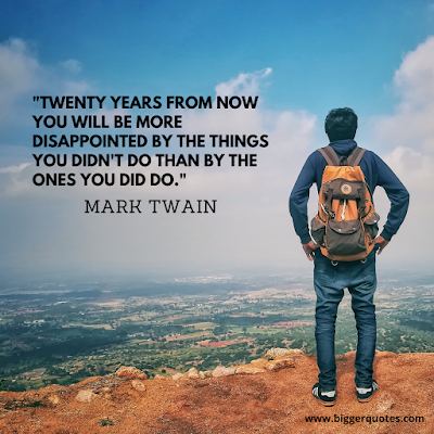 Twenty year from now quote by Mark Twain