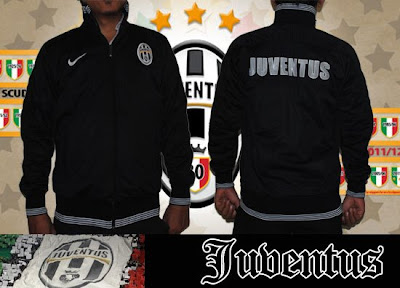 Jual Jaket Juventus Black White