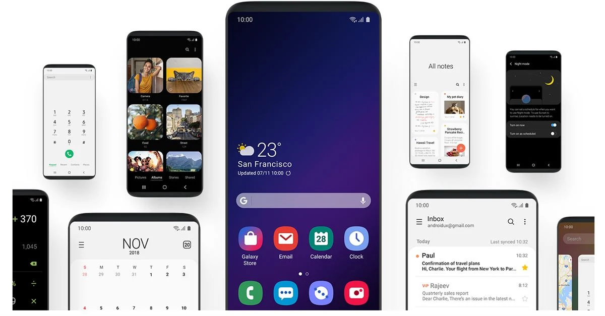 Questa è la nuova Samsung One UI 3.0