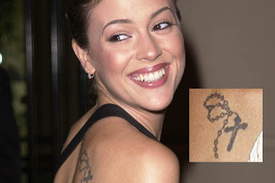 Celebrity Tattoo Ideas for Girls | Alyssa Milano Tattoos