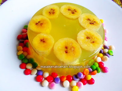 Cara Membuat Puding Nutrijel Isi Pisang Resep Rasa Jeruk