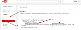 Cara Mendaftar Akun Google Adsense Via Youtube 