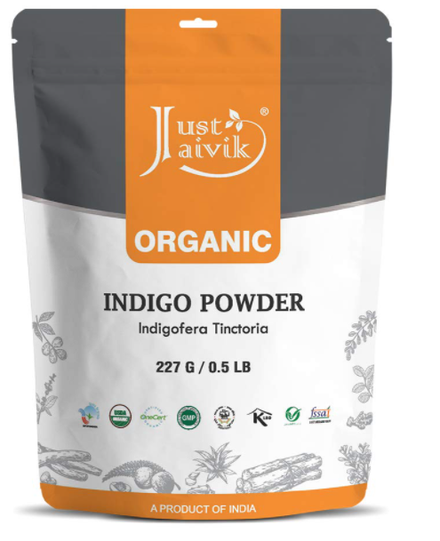 Just Jaivik 100% Natural Indigo Powder for HAIR- 227g