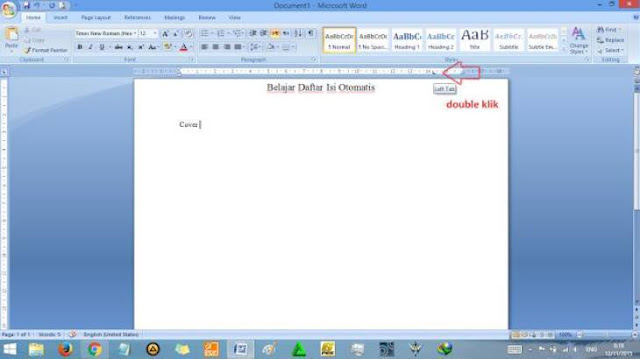 Cara Membuat Daftar Isi Otomatis Pada Ms word 