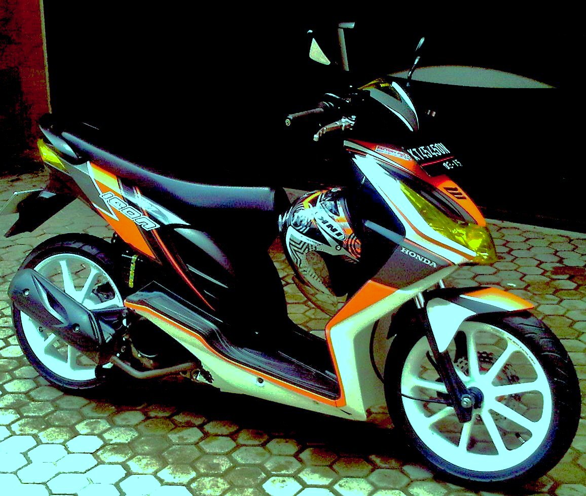 10 Modifikasi Motor Honda Beat Paling Keren Terbaru Modifikasi