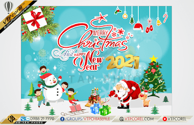 Phông nền giáng sinh - Merry Christmas dễ thương