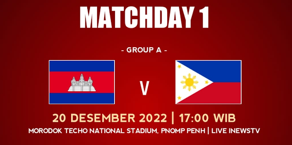 Live Streaming Cambodia vs Philippines AFF 2022