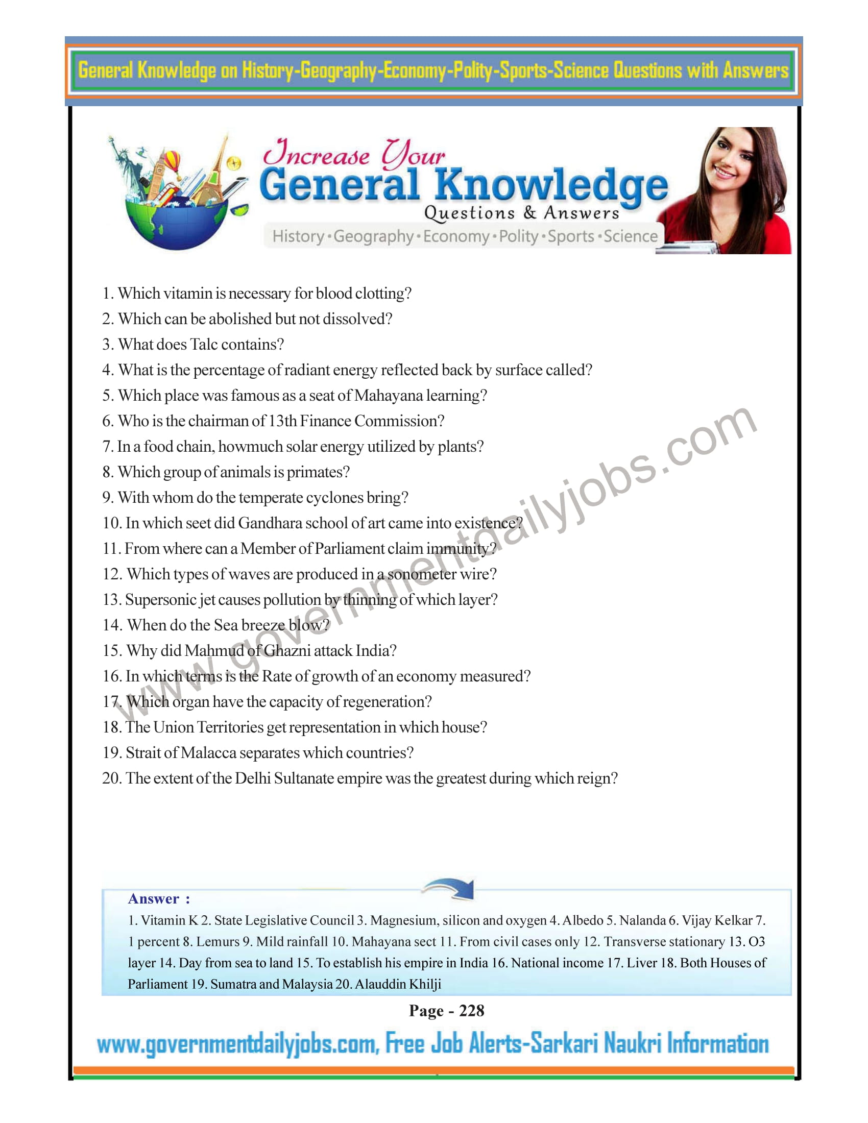 General Knowledge Questions – Simple Quiz Questions