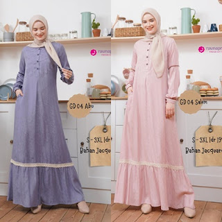 Koleksi Gamis Muslimah Rauna Terbaru GD 04