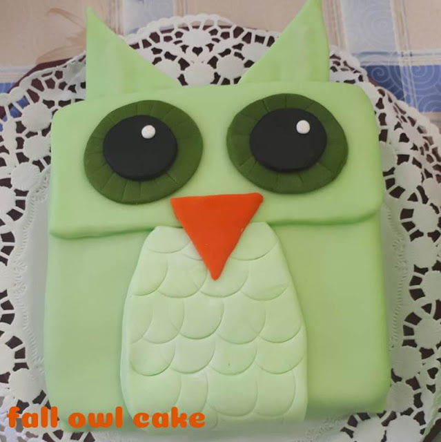 The owl cake
