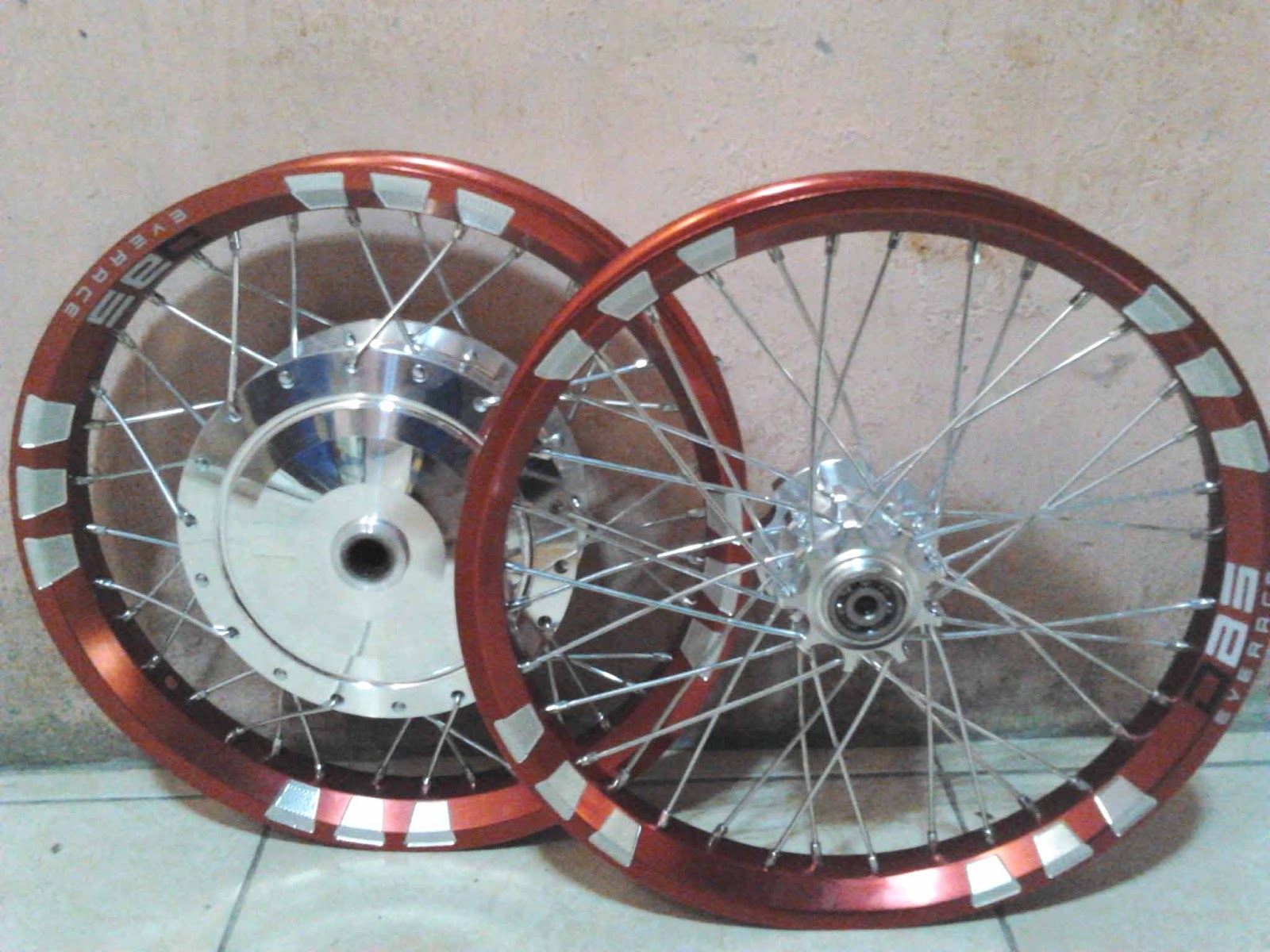  Velg  DBS Red Ring  14 untuk Mio dengan tromol Trusty 