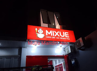 neonbox murah serang huruf timbul serang mixue ice cream & tea