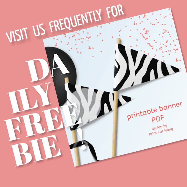 daily freebie by Print Cut Hang