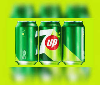 This is an illustraton representing the 7UP brand (One of the Most Popular Soft Drink Brands)