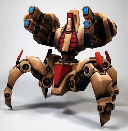 StarCraft 2 Immortal Papercraft