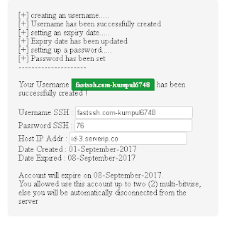 Akun Premium SSH server Indonesia 3