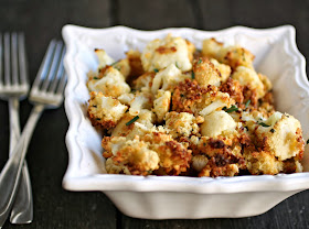 Oven Fried Crispy Cauliflower Poppers