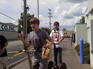 justin bieber burger king on a segway