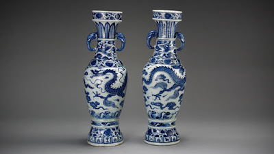 Yuan Period Blue and White Vases