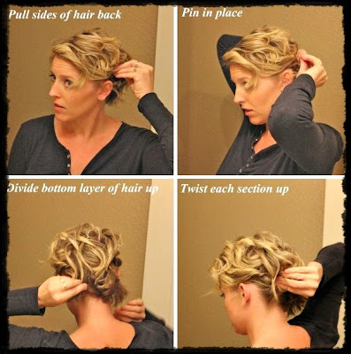 How to do cute easy updos for short hair