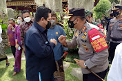 Kapolres Gianyar pimpin pengamanan kunjungan kerja Menteri BUMN di wilayah Kecamatan Ubud
