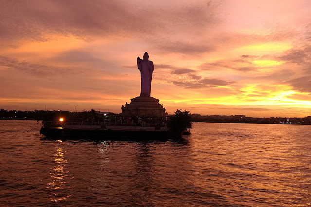 Hussain Sagar Lake Buddha in Hyderabad