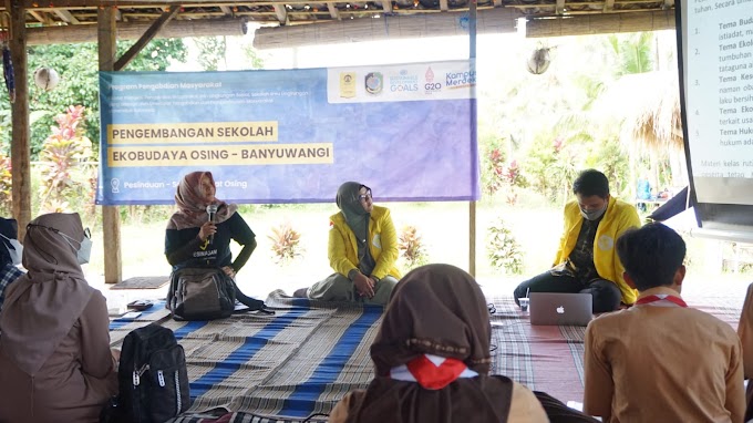 Kunjungi Sawah Art Space, Tim Pengabdian Masyarakat Universitas Indonesia Berdayakan Pengelolaan Pesinauan Sekolah Ekobudaya Osing Banyuwangi