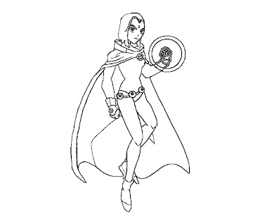 #7 Raven Coloring Page