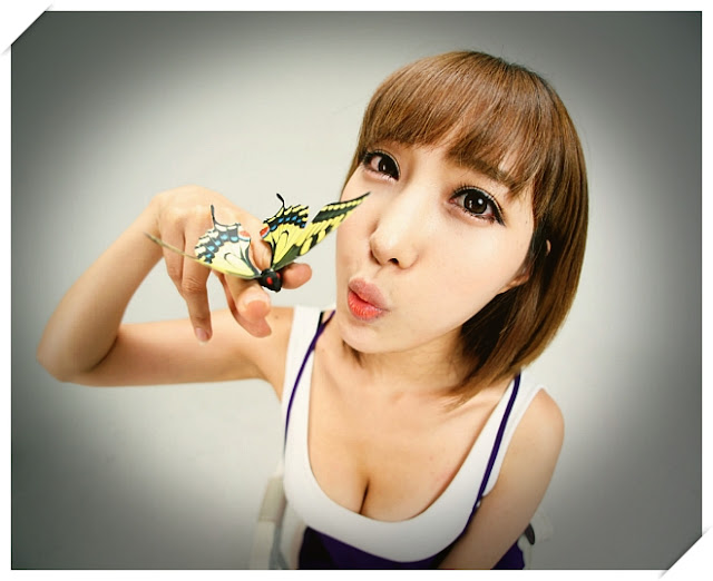 4 Im Min Young - White and Purple-Very cute asian girl - buntink.blogspot.com