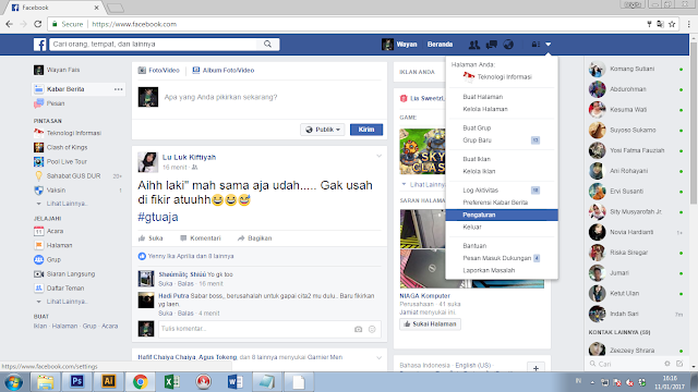 CARA MENGETAHUI ACCOUNT FACEBOK YANG SUDAH DI PANTAU HACK / RERETAS