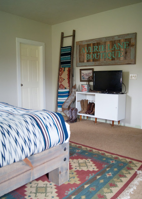 Master Bedroom Makeover - DIY Headboard & Bed, vintage Decor, yard sale finds, salvaged wall sconces, hand sewn pillows