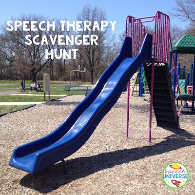 Speech Therapy Playground Scavenger Hunt